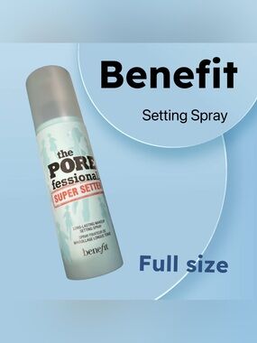 ⬇️🇺🇸🆕NWOB BENEFIT |FULL| Long lasting Setter Pore-Minimizing Setting Spray**
